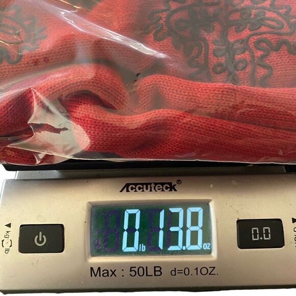 Vintage Susan Bristol size 8 Made in Hong Kong 1995 Red long sleeve wool blend h - Picture 7 of 9